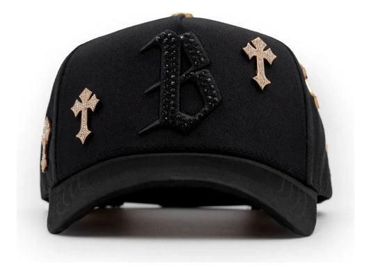 Barbas Hats “B chrome” gold